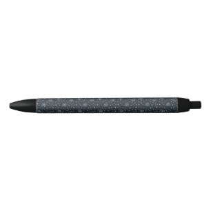 Stylo Noir Motif Galaxy