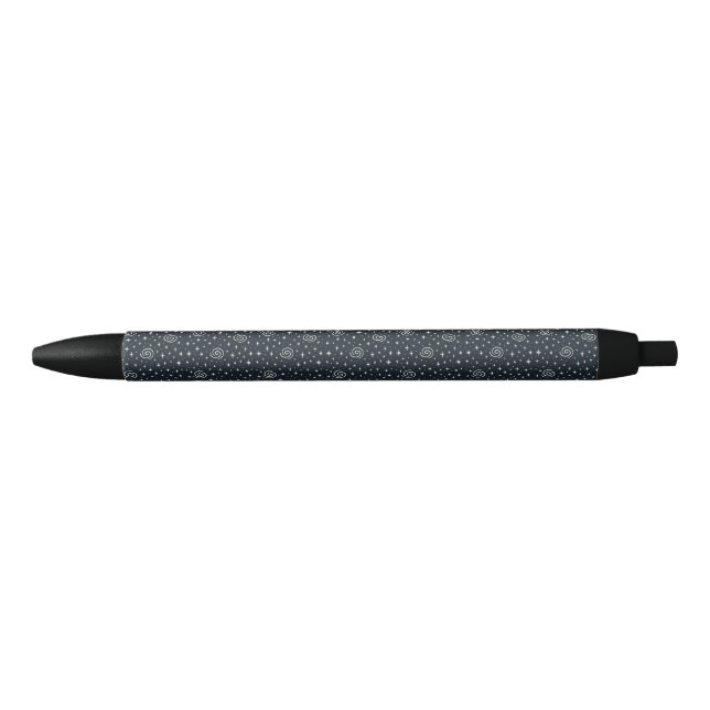 Stylo Noir Motif Galaxy (Devant)