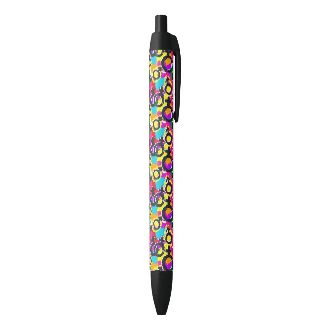 Stylo Noir Motif Gay pride de Neon (Bas (Vertical))
