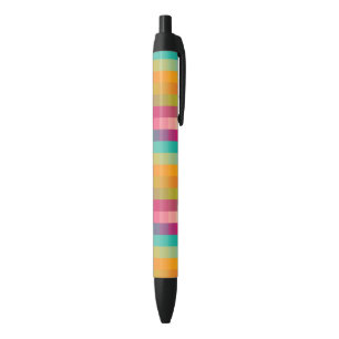 Stylo Noir Motif géométrique abstrait
