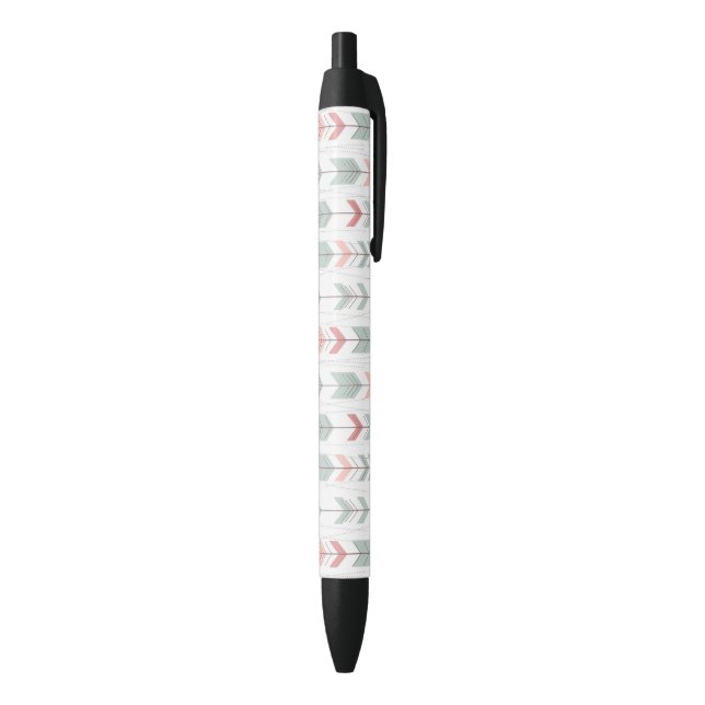 Stylo Noir Motif géométrique dans le rétro style (Bas (Vertical))
