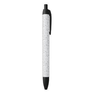 Stylo Noir Motif gris de tuiles