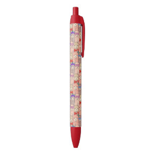 Stylo Noir Motif habillé à la mode de lama