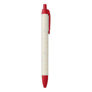Stylo Noir Motif heureux en pastel de dents
