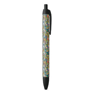 Stylo Noir Motif Médicale d'icône d'art abstrait