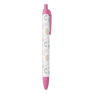 Stylo Noir Motif météorologique mignon