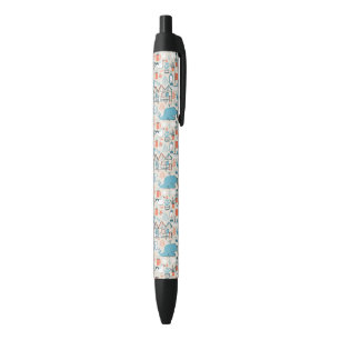 Stylo Noir Motif mignon de griffonnage de la Mer du Nord