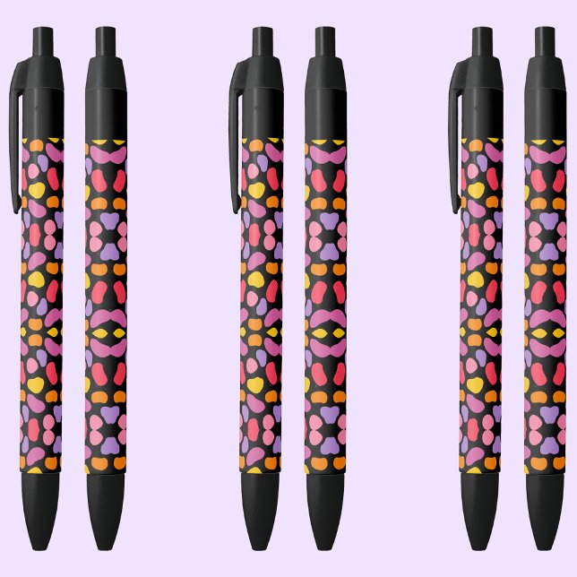 Stylo Noir Motif moderne Blob Swatch (Créateur téléchargé)