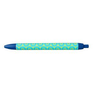 Stylo Noir motif moderne et coloré