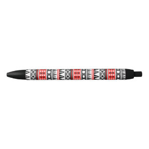 Stylo Noir Motif natif Aztec