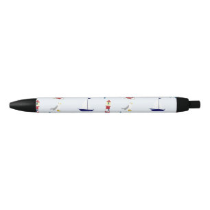 Stylo Noir Motif nautique