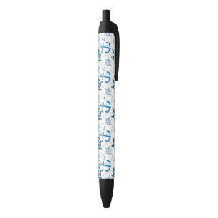Stylo Noir Motif nautique