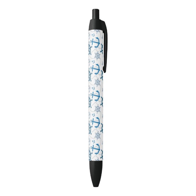 Stylo Noir Motif nautique (Bas (Vertical))