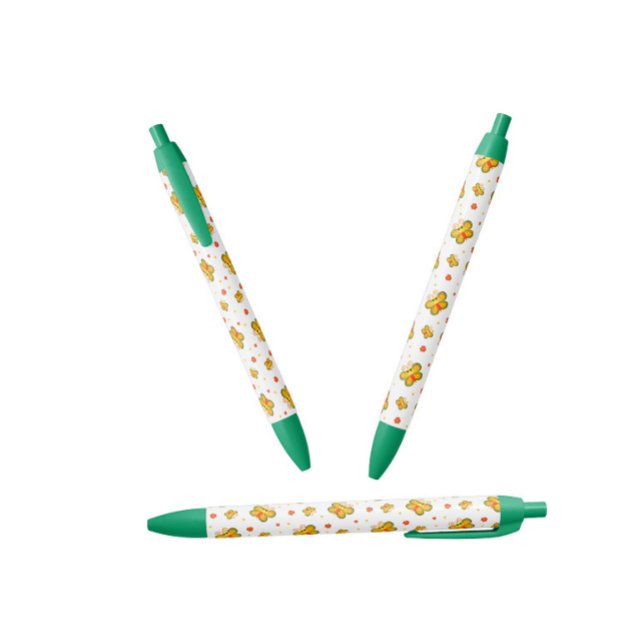 Stylo Noir Motif papillon (Créateur téléchargé)