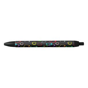 Stylo Noir motif rétroactif le