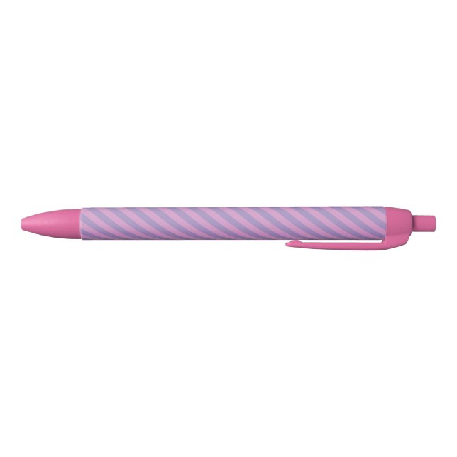 Stylo Noir Motif sans couture à rayures rose violet (Bas)