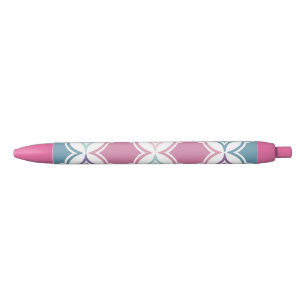 Stylo Noir Motif sans couture de forme géométrique de couleur