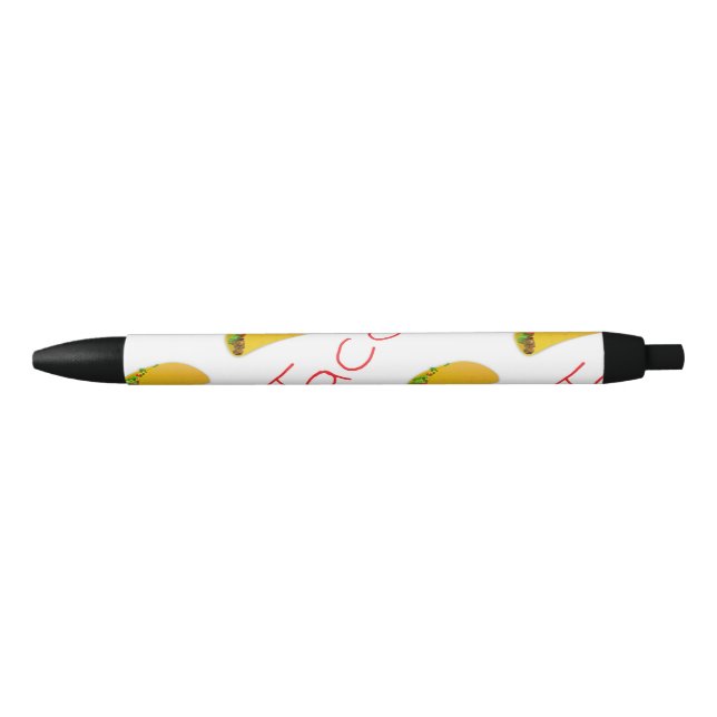 Stylo Noir motif Taco le (Devant)