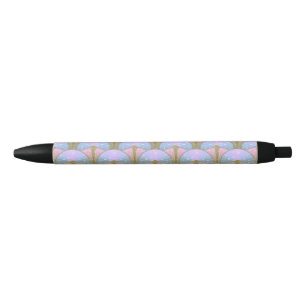 Stylo Noir motif transparent
