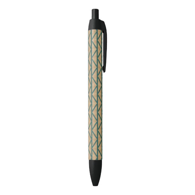 Stylo Noir Motif tricoté par style ethnique (Bas (Vertical))