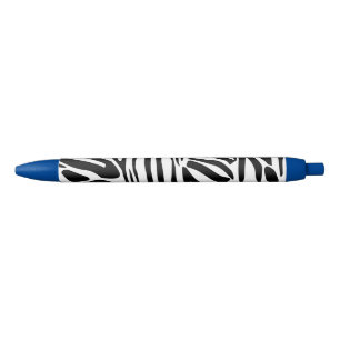 Stylo Noir Motif zèbre