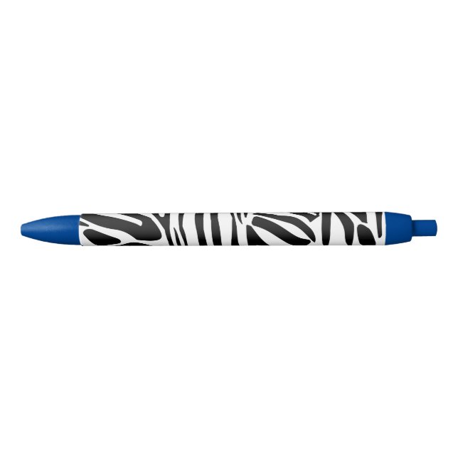Stylo Noir Motif zèbre (Devant)