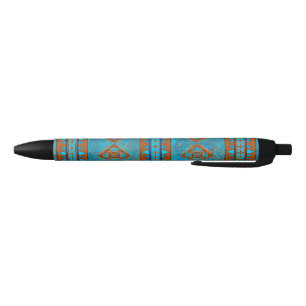 Stylo Noir Motifs géométriques des pics montagneux du Sud-Oue