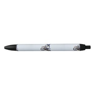 Stylo Noir Motocross volant haut