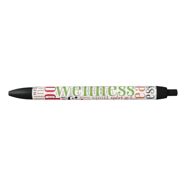 Stylo Noir Mots fitness (Devant)
