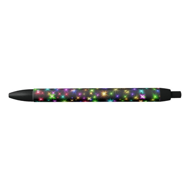 Stylo Noir Multicolor Christmas Star Rays-57191 (Devant)
