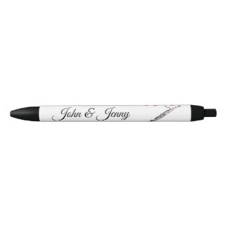 Stylo Noir Musicien Bassoon Personnalisé Mariage Favoriser Ca