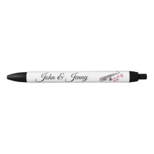 Stylo Noir Musicien saxophone Personnalisé Mariage Favoriser