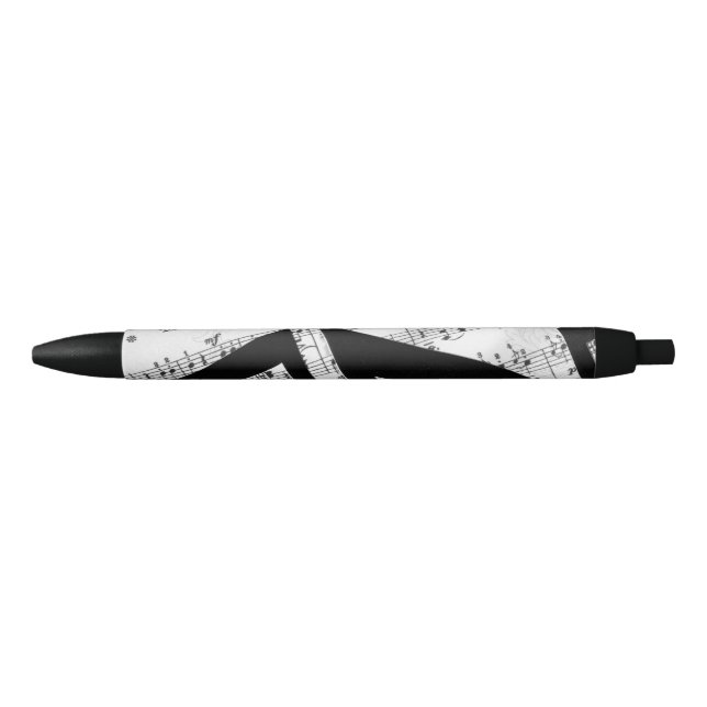 Stylo Noir Musique de feuille Artsy (Devant)