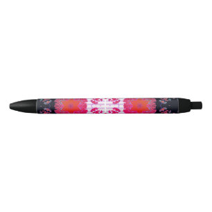 Stylo Noir  Musique de symétrie variable rose abstraite 