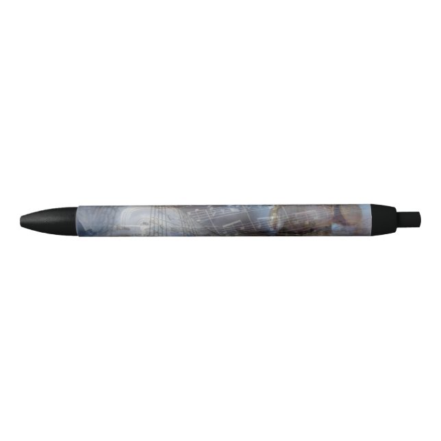 Stylo Noir Musique grecque antique (Devant)