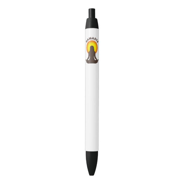 Stylo Noir Namaste (devant Vertical)