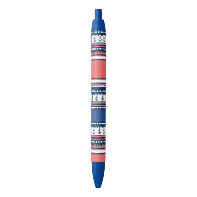 Stylo Noir Nautical. (devant Vertical)