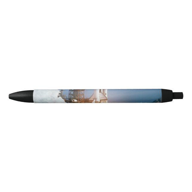 Stylo Noir Navette spatiale Columbia au lancement (Devant)
