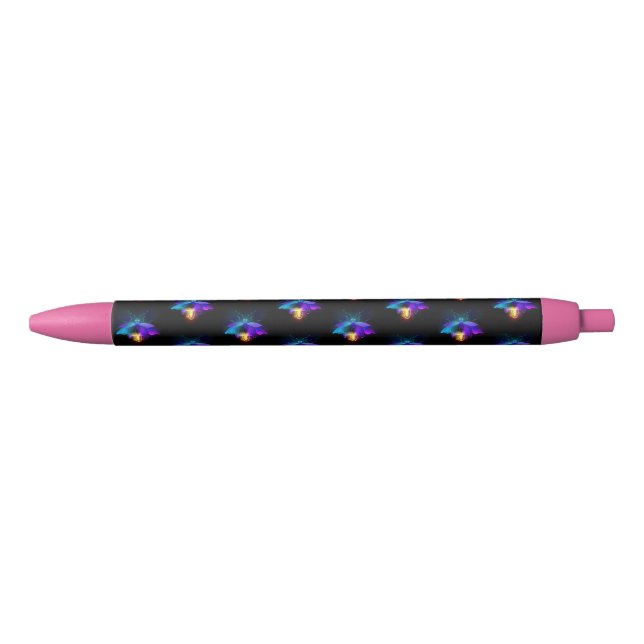 Stylo Noir Neon Firefly sur noir (Devant)