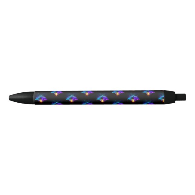 Stylo Noir Neon Firefly sur noir (Devant)