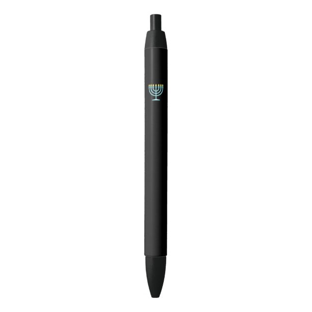 Stylo Noir Neon Menorah (devant Vertical)