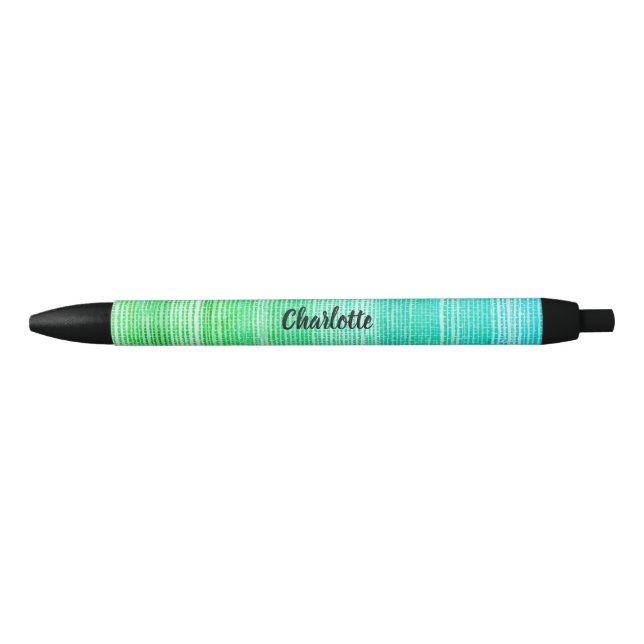 Stylo Noir Neon Sea Grass Texture Motif Beach (Devant)