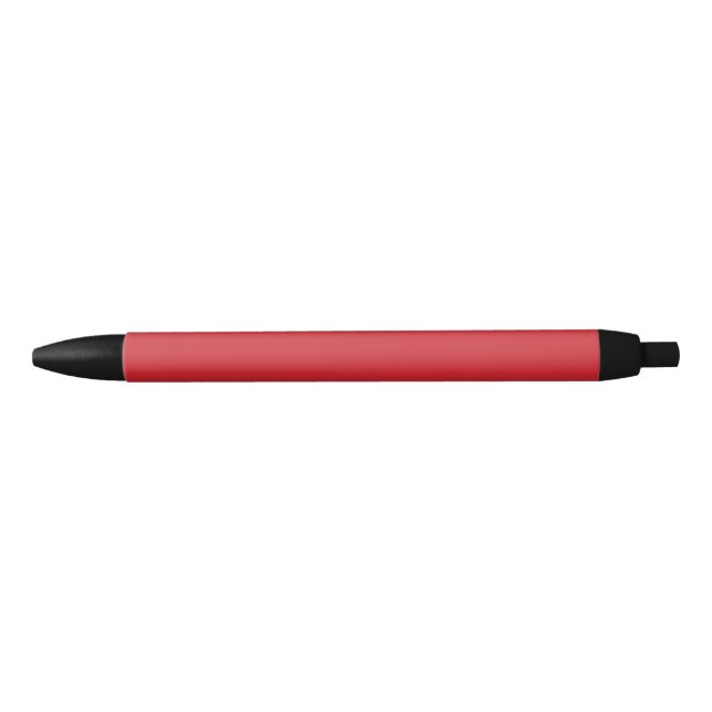 Stylo Noir Néon vif, couleur rouge de pompier (Devant)