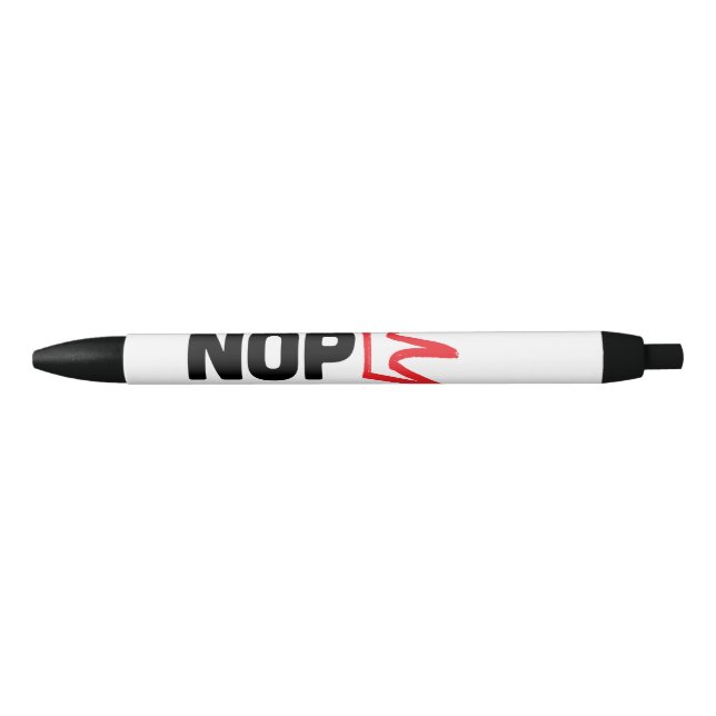 Stylo Noir No Kings / NOPE Pen (Devant)