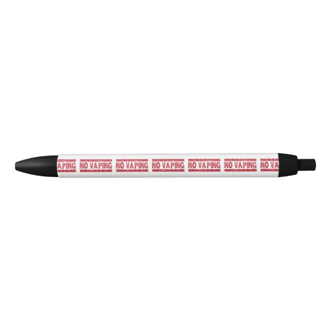 Stylo Noir No Vaping Red Ink Stamp (Devant)