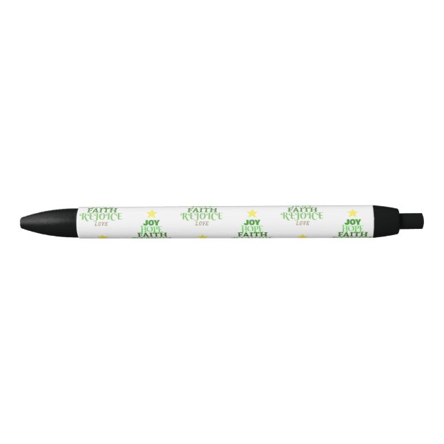Stylo Noir Noël Arbre de Noël (Devant)