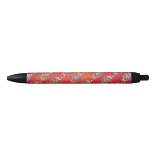 Stylo Noir Noël du lion en rouge
