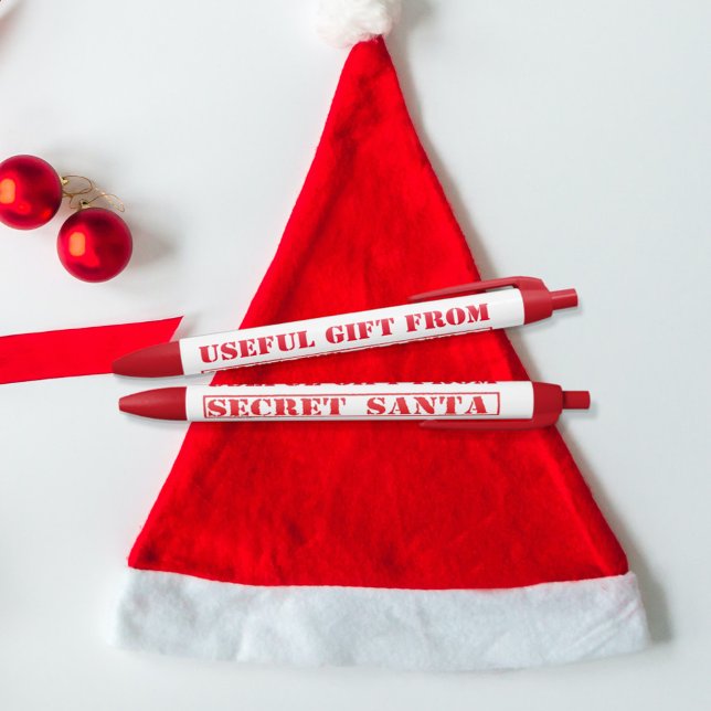 Stylo Noir Noël Secret Père Noël cadeaux utiles (Créateur téléchargé)