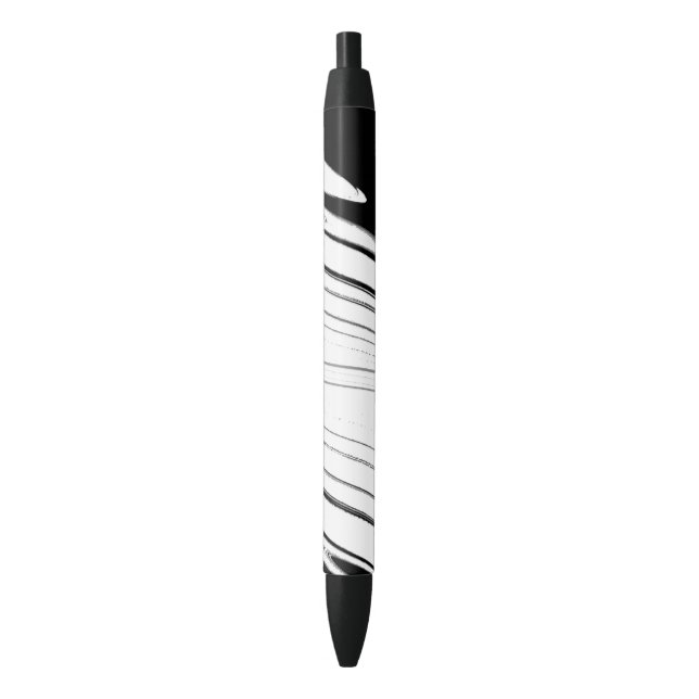 Stylo Noir Noir et Blanc Moderne (devant Vertical)