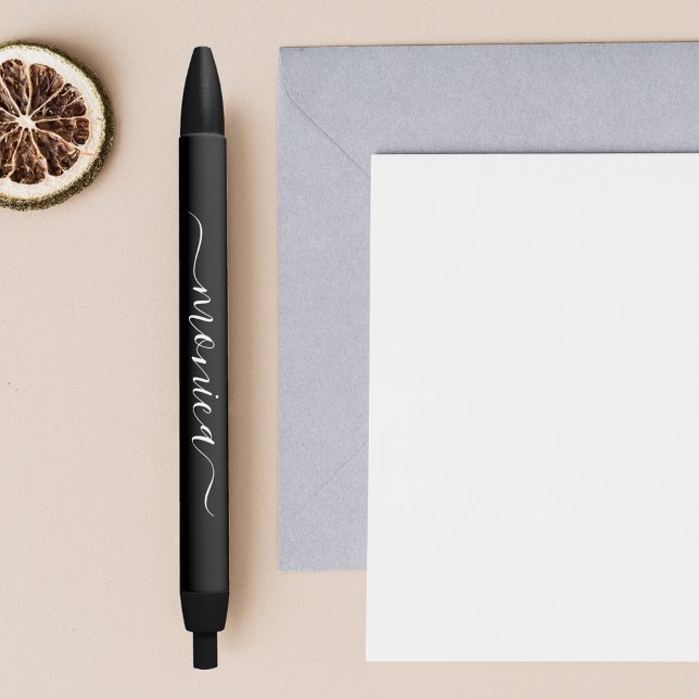 Stylo Noir Nom de calligraphie moderne (Créateur téléchargé)